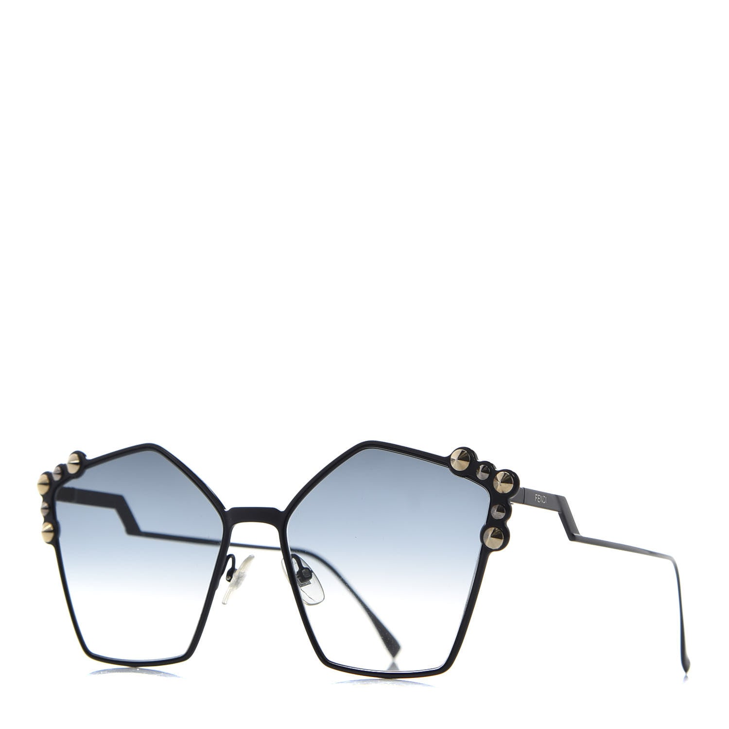 Fendi Geometric Dots Sunglasses FF 0261/S Dark Blue 1 of 7