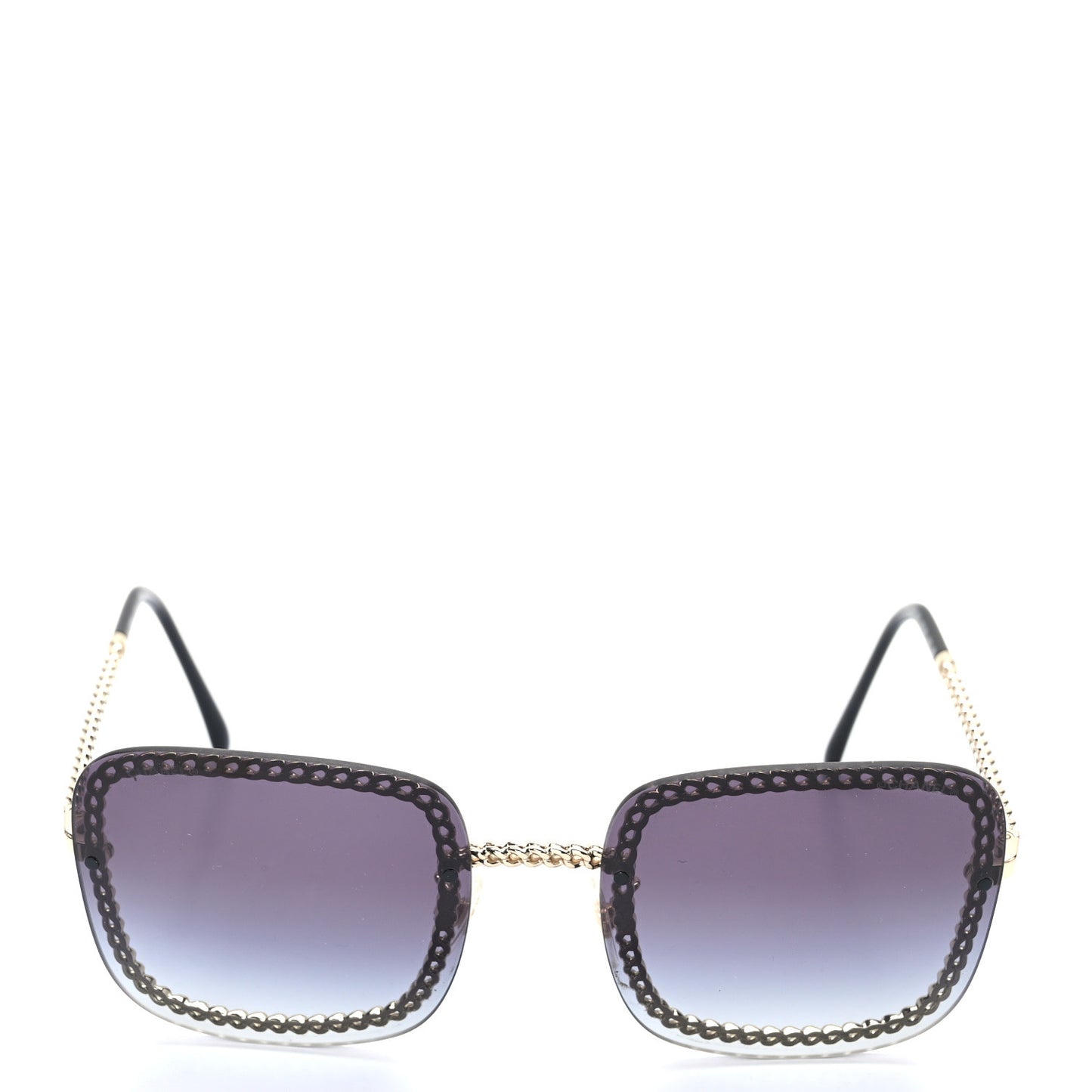 Chain Square Sunglasses 4244 Black