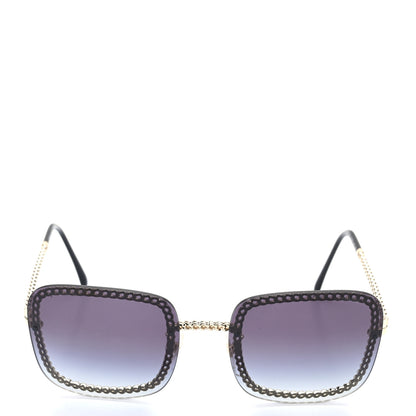 Chanel Chain Square Sunglasses 4244 Black 2 of 7