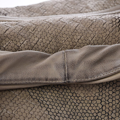Bottega Veneta Nappa Intrecciato Camo Embroidered Maxi Veneta Hobo Taupe 7 of 7