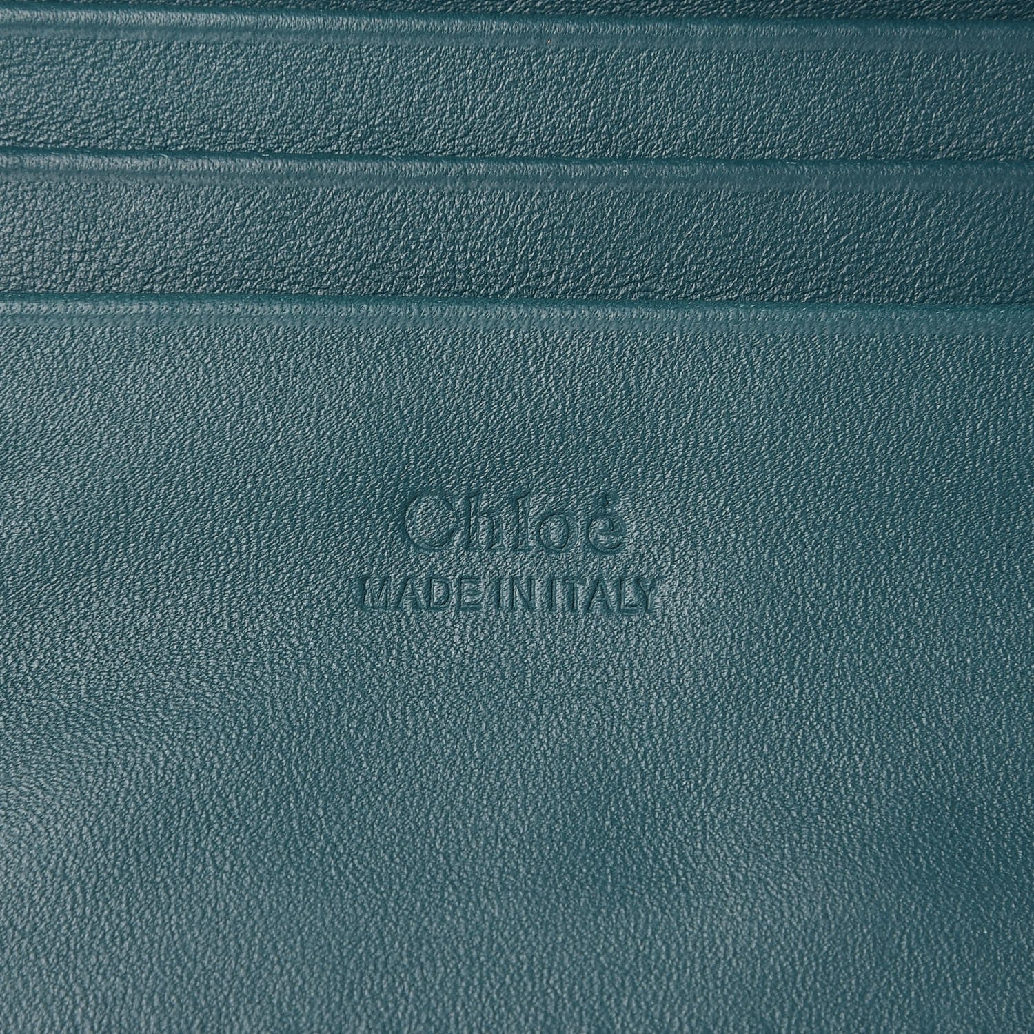 Chloe Suede Calfskin Mini Faye Shoulder Bag Teal 6 of 7