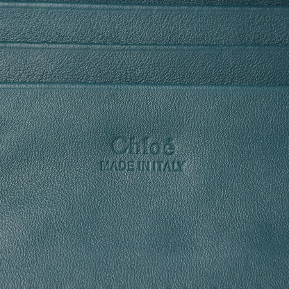 Chloe Suede Calfskin Mini Faye Shoulder Bag Teal 6 of 7