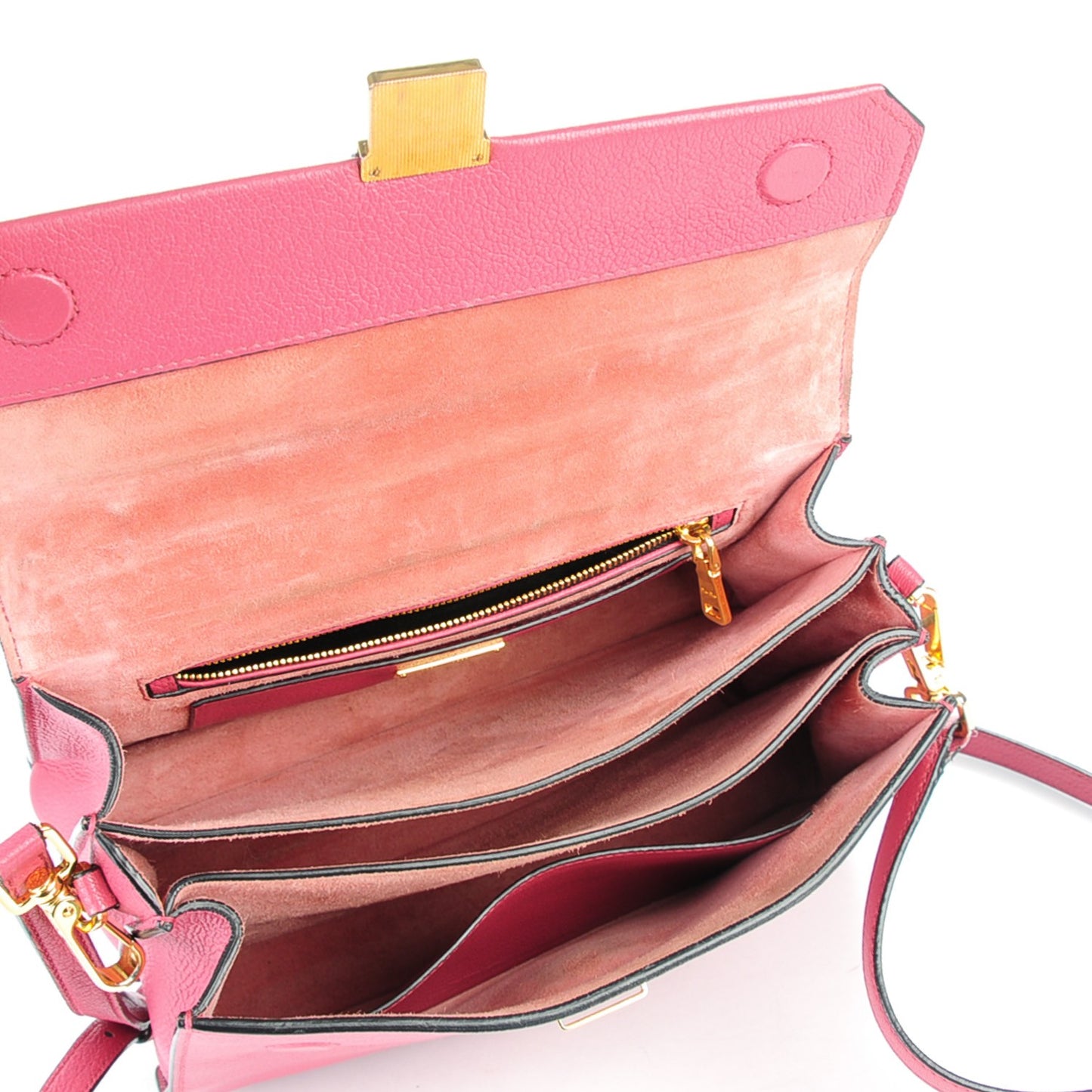 Goatskin Madras Top Handle Bag Bruyere