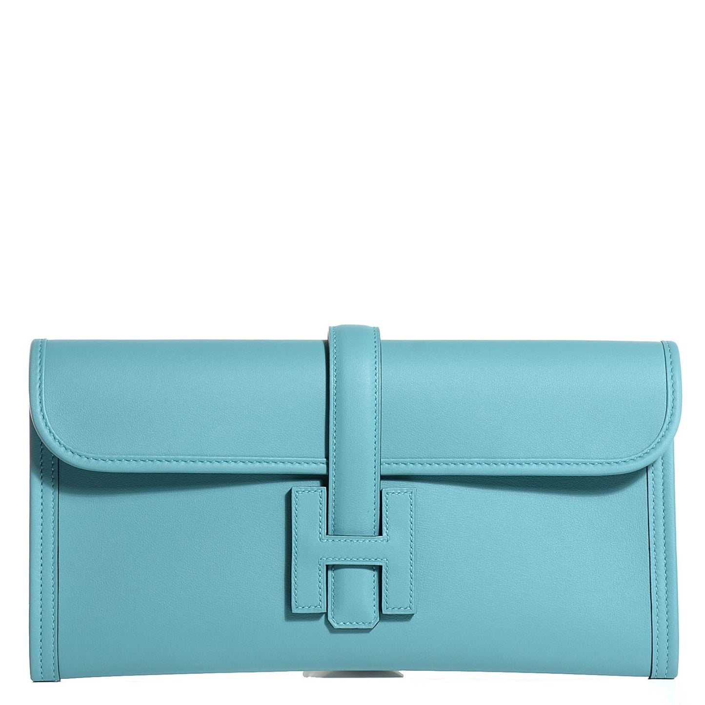 Tadelakt Jige Elan 29 Clutch Bleu Saint Cyr