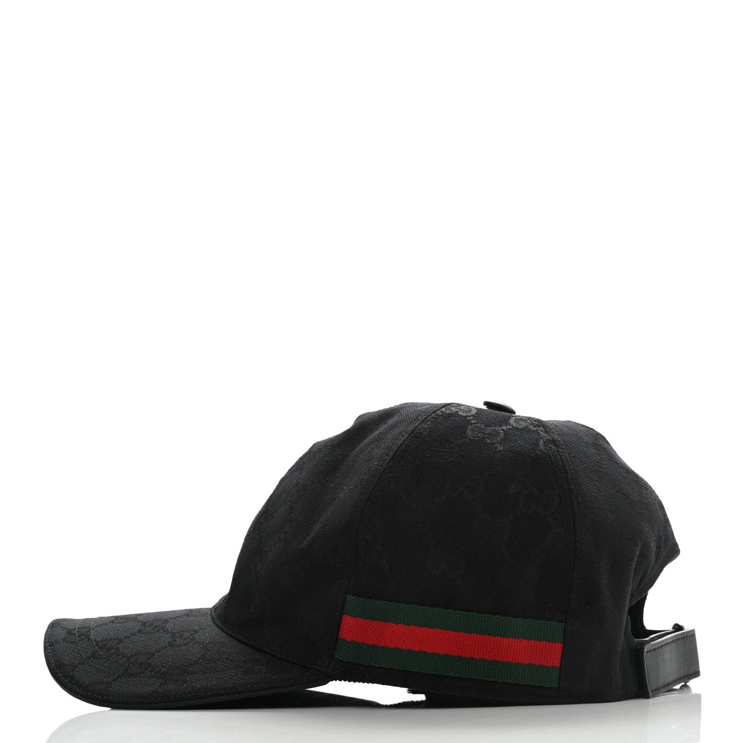 Gucci Monogram Web Baseball Hat M Black 4 of 10