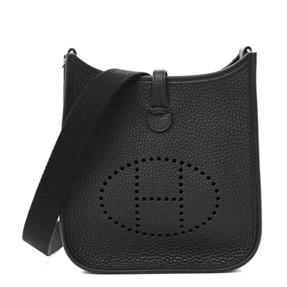 Hermes Taurillon Clemence Evelyne TPM Black 1 of 10