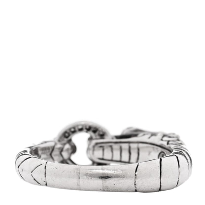 John Hardy Sterling Silver Diamond Naga Dragon Head Ring 56 7.5 3 of 4