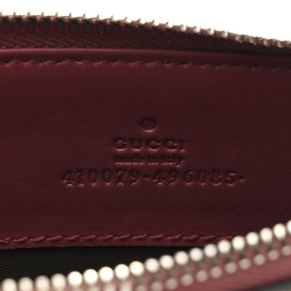 Gucci GG Supreme Monogram Blooms Small Zip Pouch Beige Multicolor Dry Rose 6 of 7