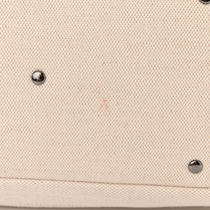 Valentino Garavani Canvas Large Atelier 09 Rose Blossom Edition Tote Bag Naturale 12 of 14