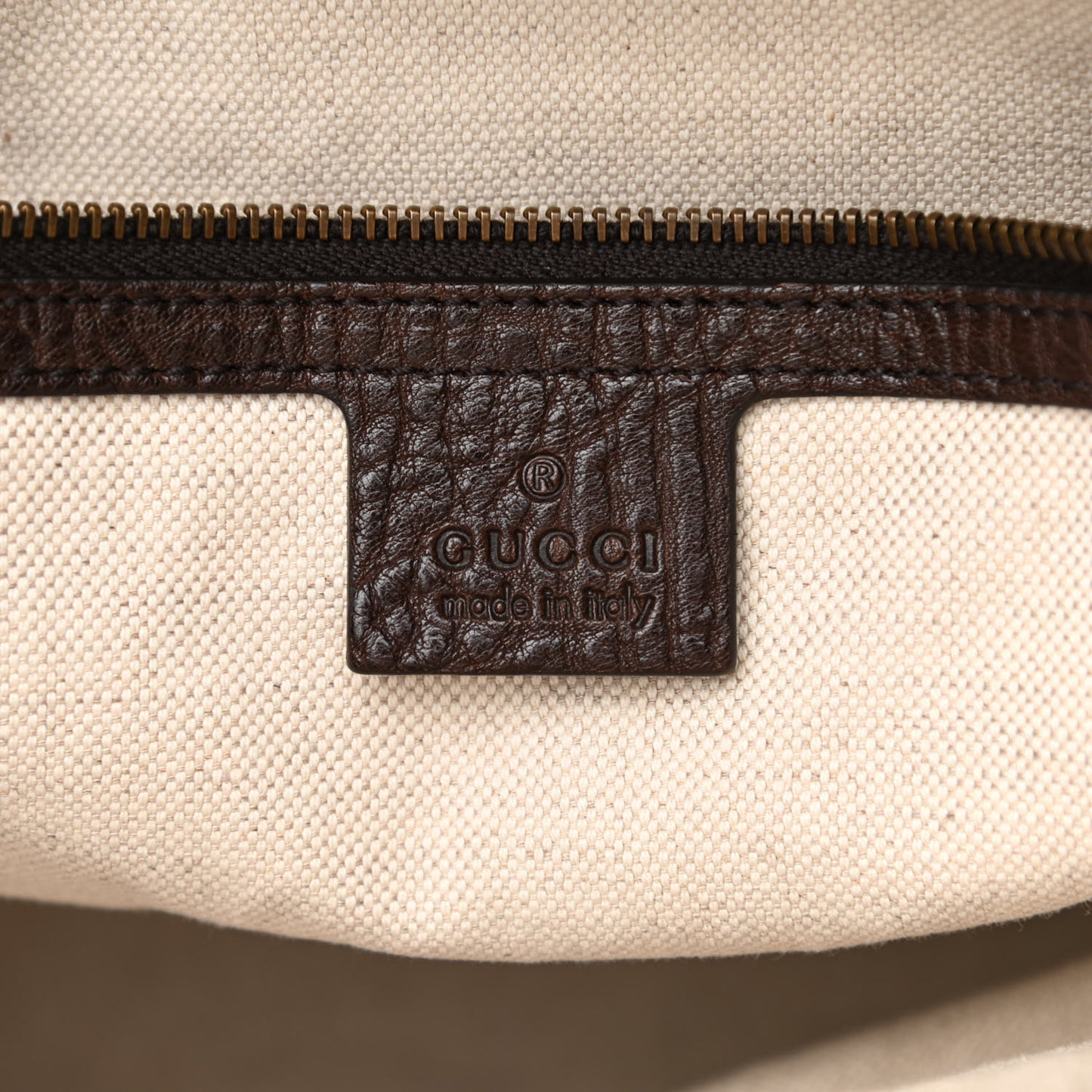 Monogram Medium GG Running Tote Dark Brown