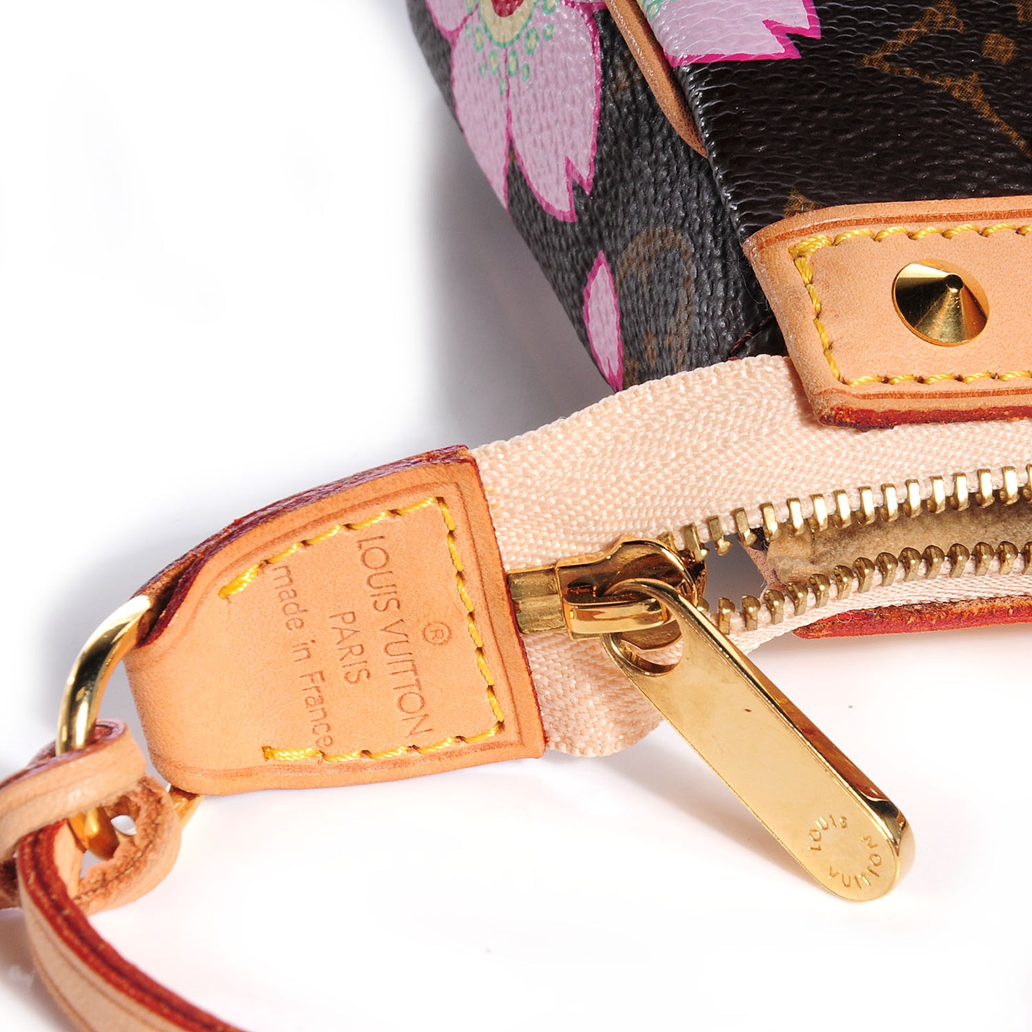 Monogram Cherry Blossom Pochette Accessories Brown