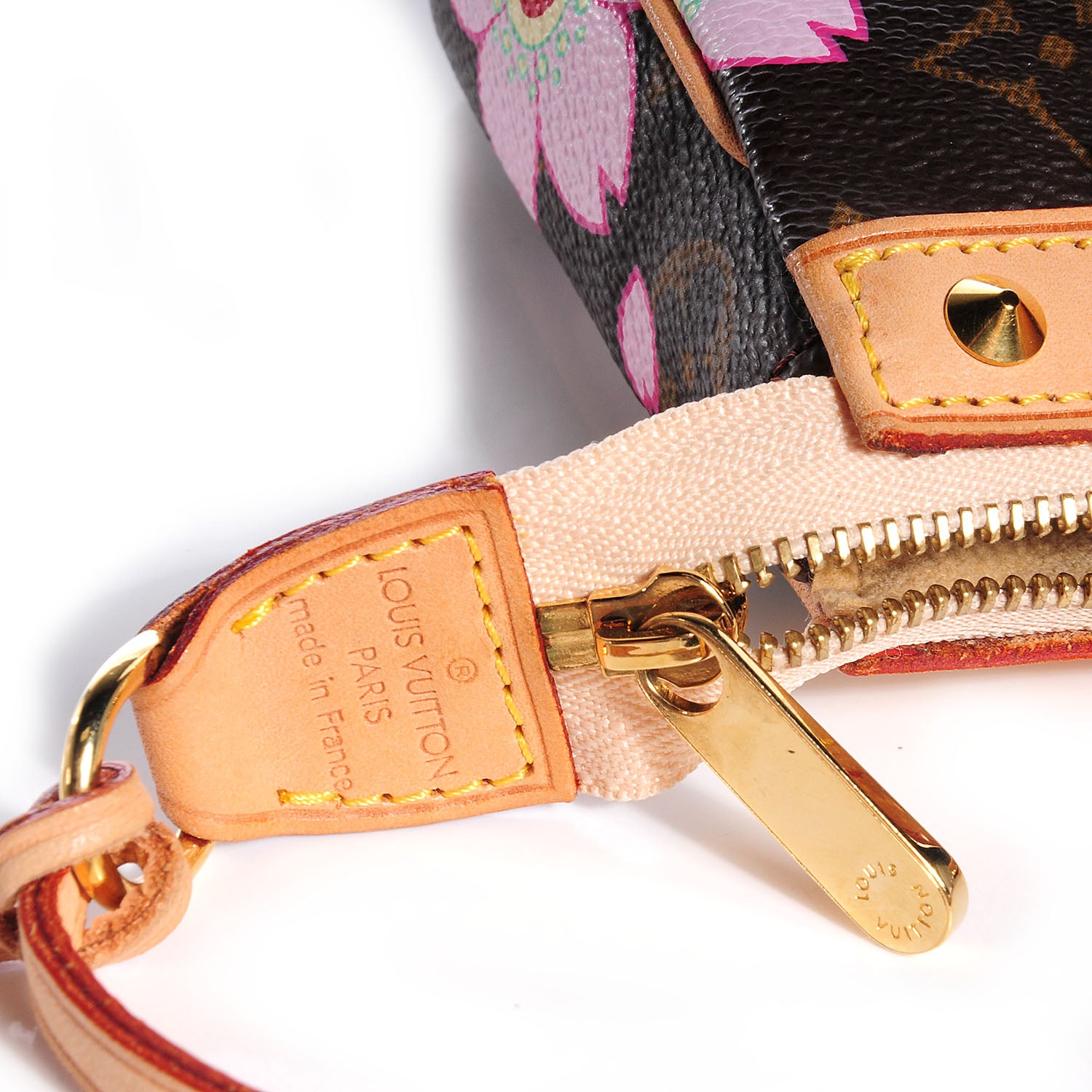 Louis Vuitton Monogram Cherry Blossom Pochette Accessories Brown 6 of 9