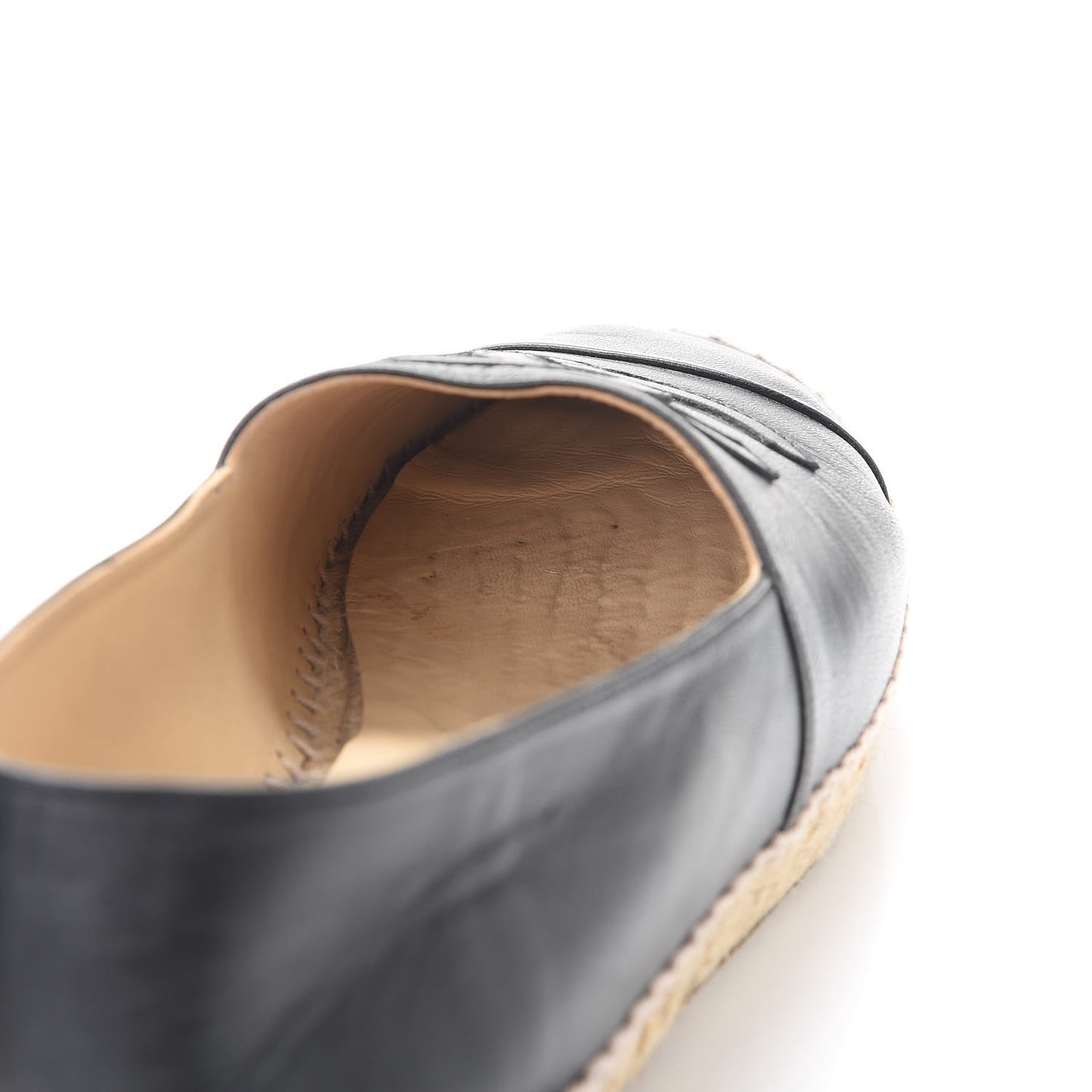 Lambskin CC Espadrilles 42 Black