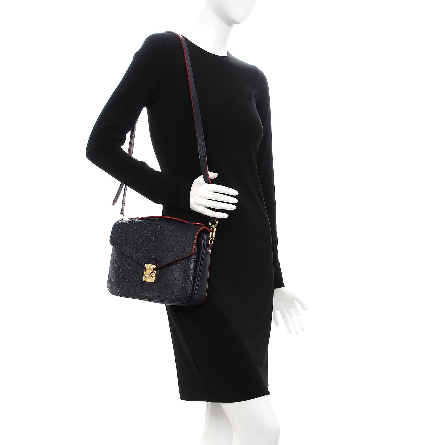 Louis Vuitton Empreinte Pochette Metis Marine Rouge 2 of 11