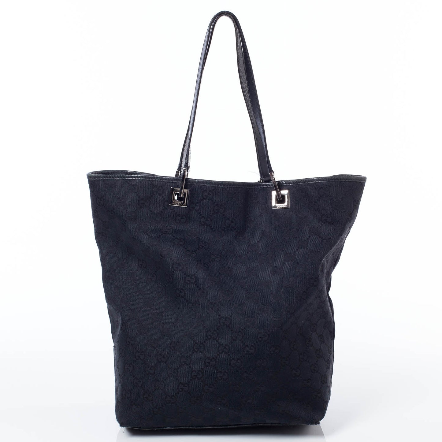Monogram Large Bucket Tote Black