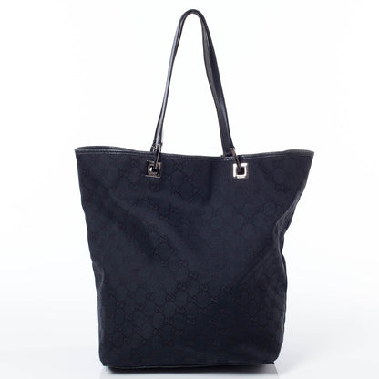 Gucci Monogram Large Bucket Tote Black 4 of 11