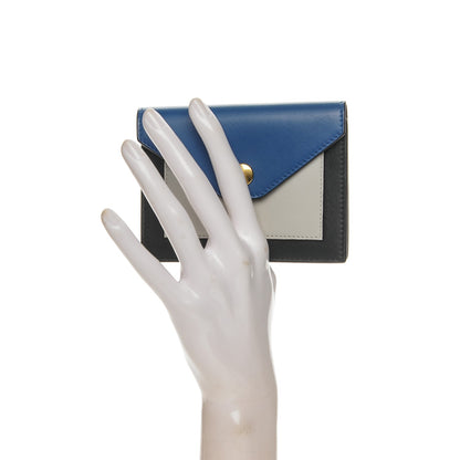 Celine Smooth Calfskin Pocket Card Holder Sea 2 of 6