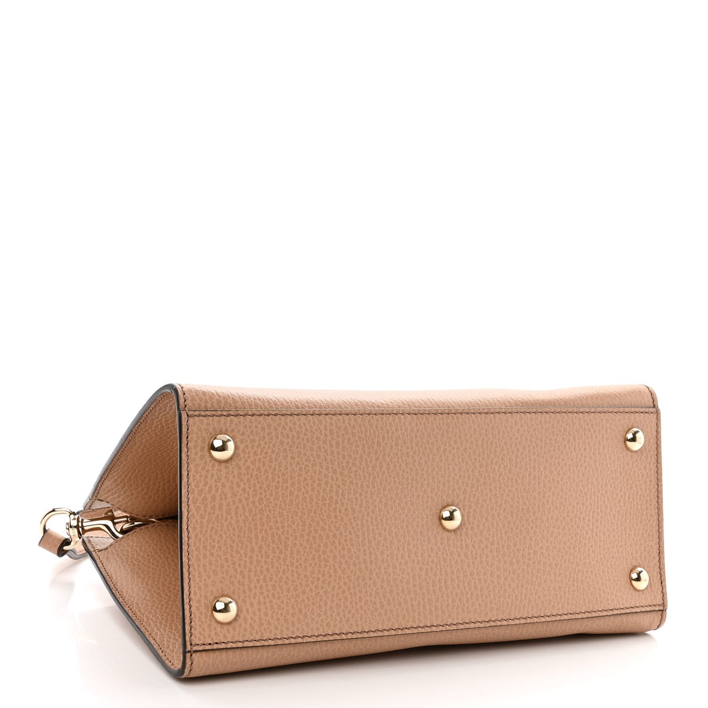 Dollar Calfskin Medium Soho Top Handle Satchel Camelia