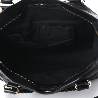 Balenciaga Chevre Gold Metallic Edge Hardware City Black 5 of 10
