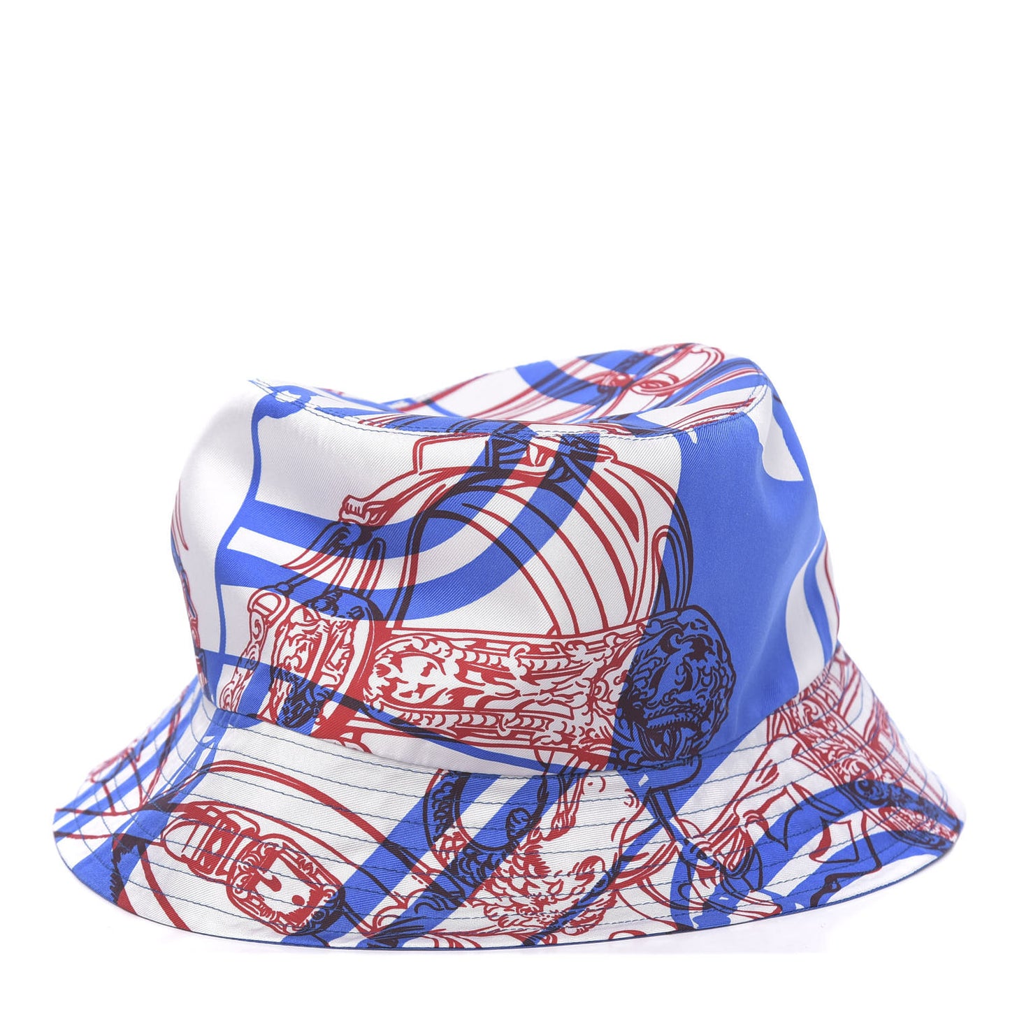 Silk Brides De Gala en Desordre Reverso Bucket Hat 58 Bleu Dur