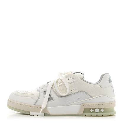 Louis Vuitton Calfskin Mens LV Trainer Sneakers 9 White 1 of 11