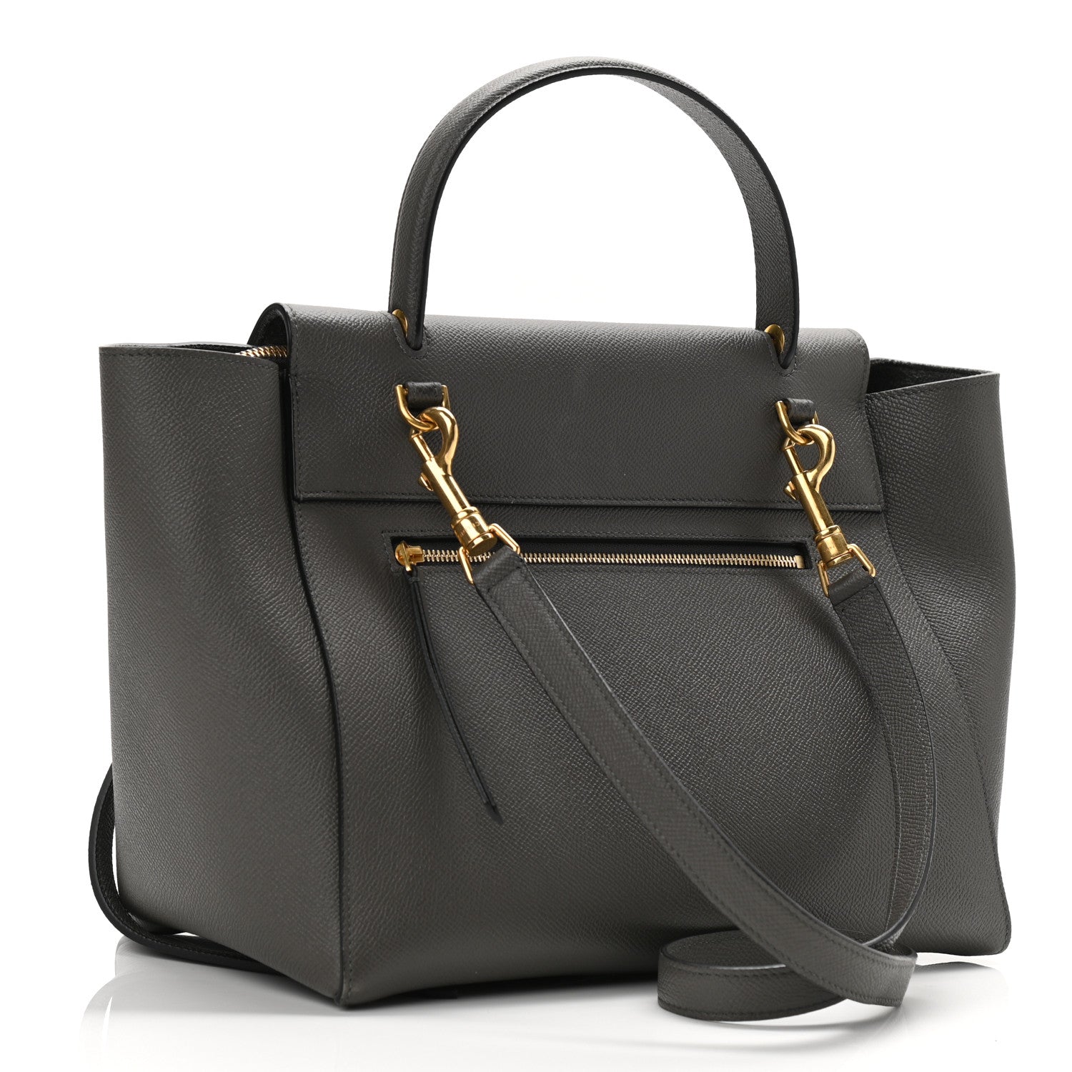 Celine Grained Calfskin Mini Belt Bag Grey 5 of 20