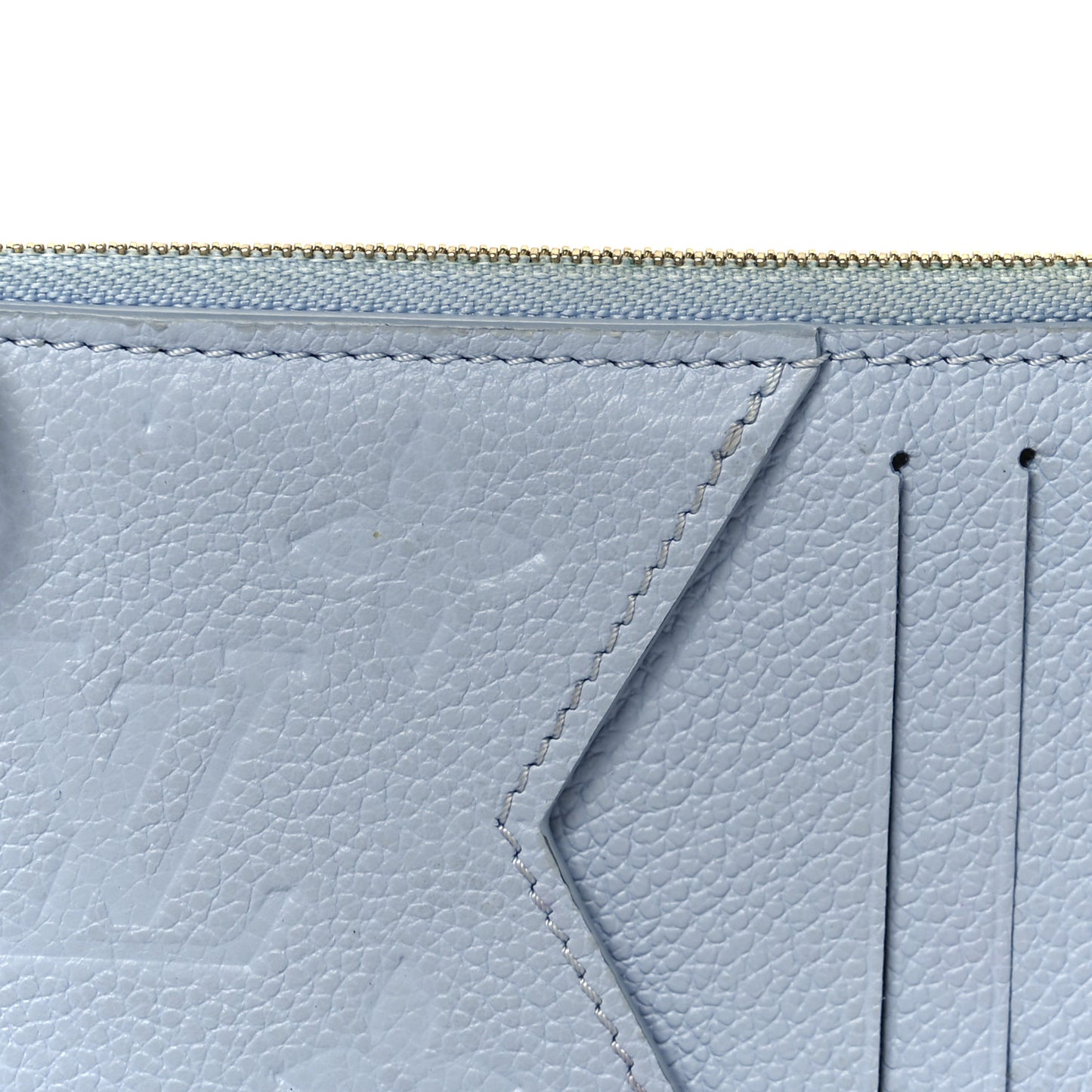 Empreinte Monogram Zipped Romy Card Holder Bleu Nuage