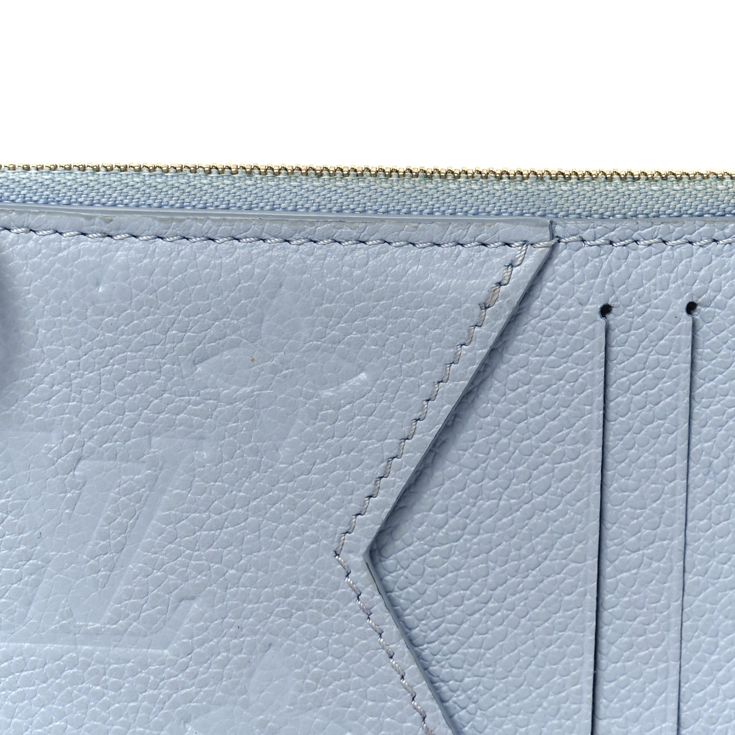 Louis Vuitton Empreinte Monogram Zipped Romy Card Holder Bleu Nuage 7 of 7