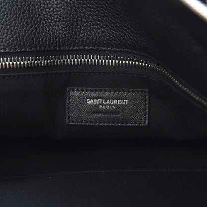 Saint Laurent Grained Calfskin 48H Sac De Jour Duffle Black 5 of 11