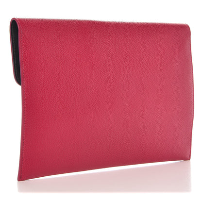 Alexander McQueen Calfskin Skull Envelope Clutch Fuchsia 3 of 8
