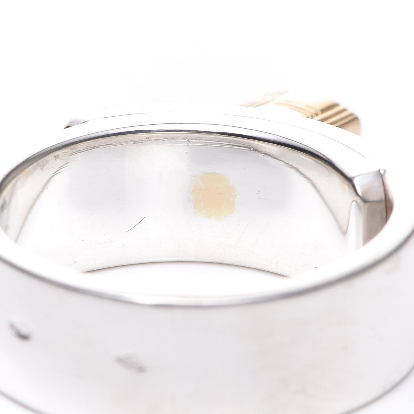 Sterling Silver 18K Yellow Gold Kelly Cadena Ring 54 6.25