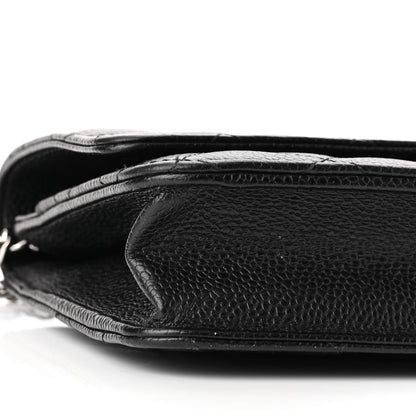 Chanel Caviar Quilted Wallet On Chain WOC Black 10 of 12