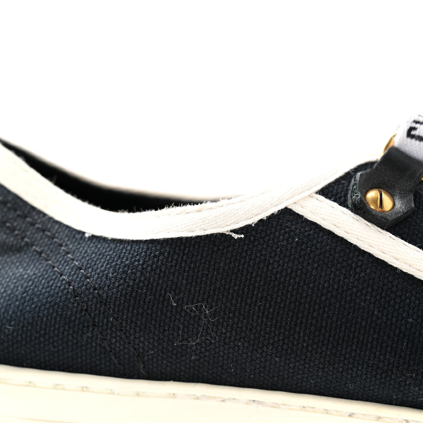 Canvas Dot Walk'N'Dior Low Top Sneakers 35.5 Black