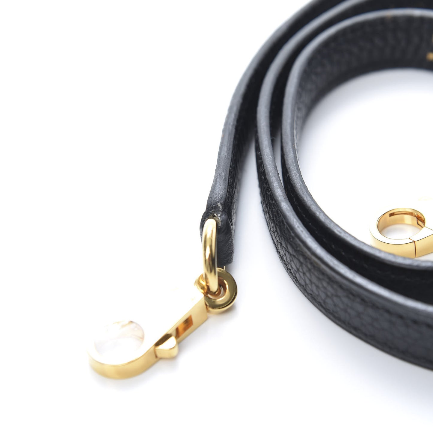 Taurillon Clemence Kelly Shoulder Strap Black