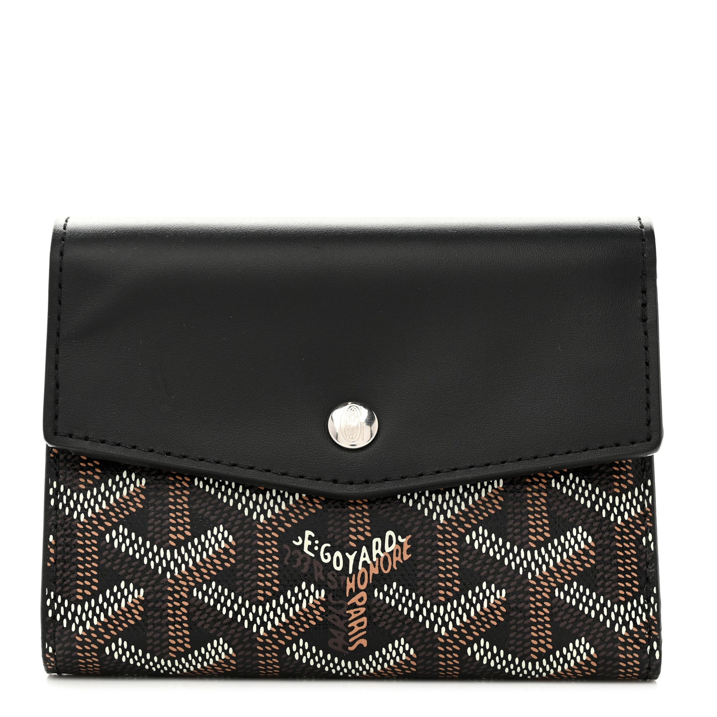 Goyardine Saint-Gabriel Compact Wallet Black