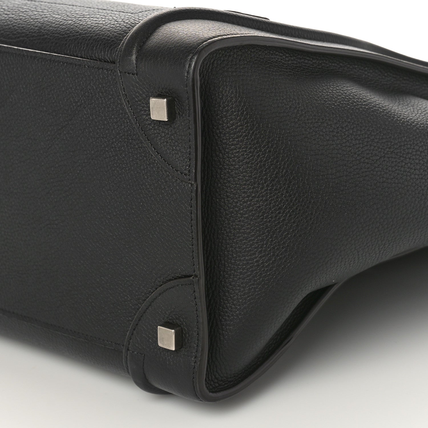 Celine Drummed Calfskin Mini Luggage Black 8 of 8