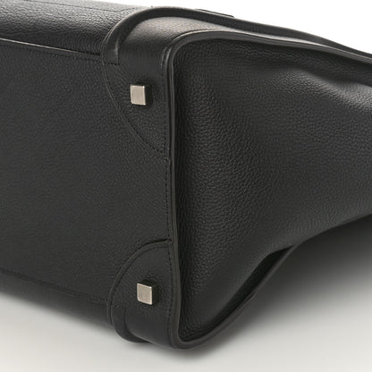 Celine Drummed Calfskin Mini Luggage Black 8 of 8