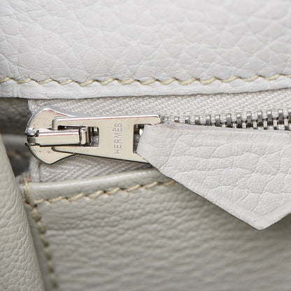 Hermes Taurillon Clemence Kelly Retourne 35 Gris Perle 23 of 29