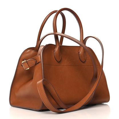 The Row Polished Saddle Calfskin Soft Margaux 10 Bag Cuir 3 of 13