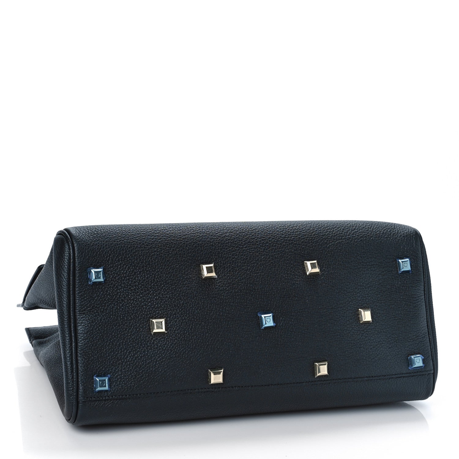 Salvatore Ferragamo Calfskin The Studio Bag Black 5 of 9