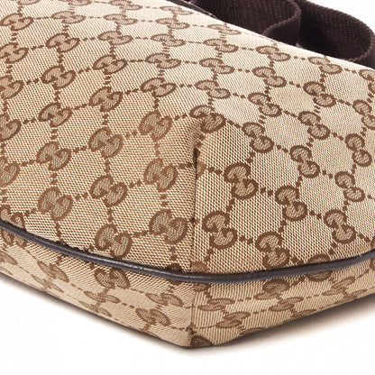 Gucci Monogram Medium Half Moon Hobo Dark Brown 5 of 8