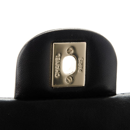 Chanel Lambskin Quilted Mini Rectangular Flap Black 7 of 8