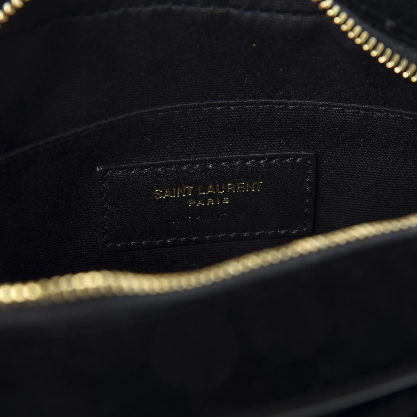 Velour Matelasse Monogram Lou Belt Bag Black