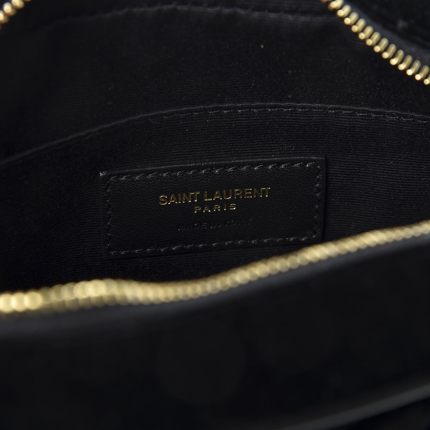 Saint Laurent Velour Matelasse Monogram Lou Belt Bag Black 7 of 9