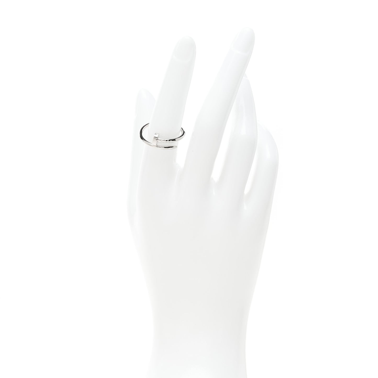 18K White Gold Small Juste Un Clou Ring 55 7.25