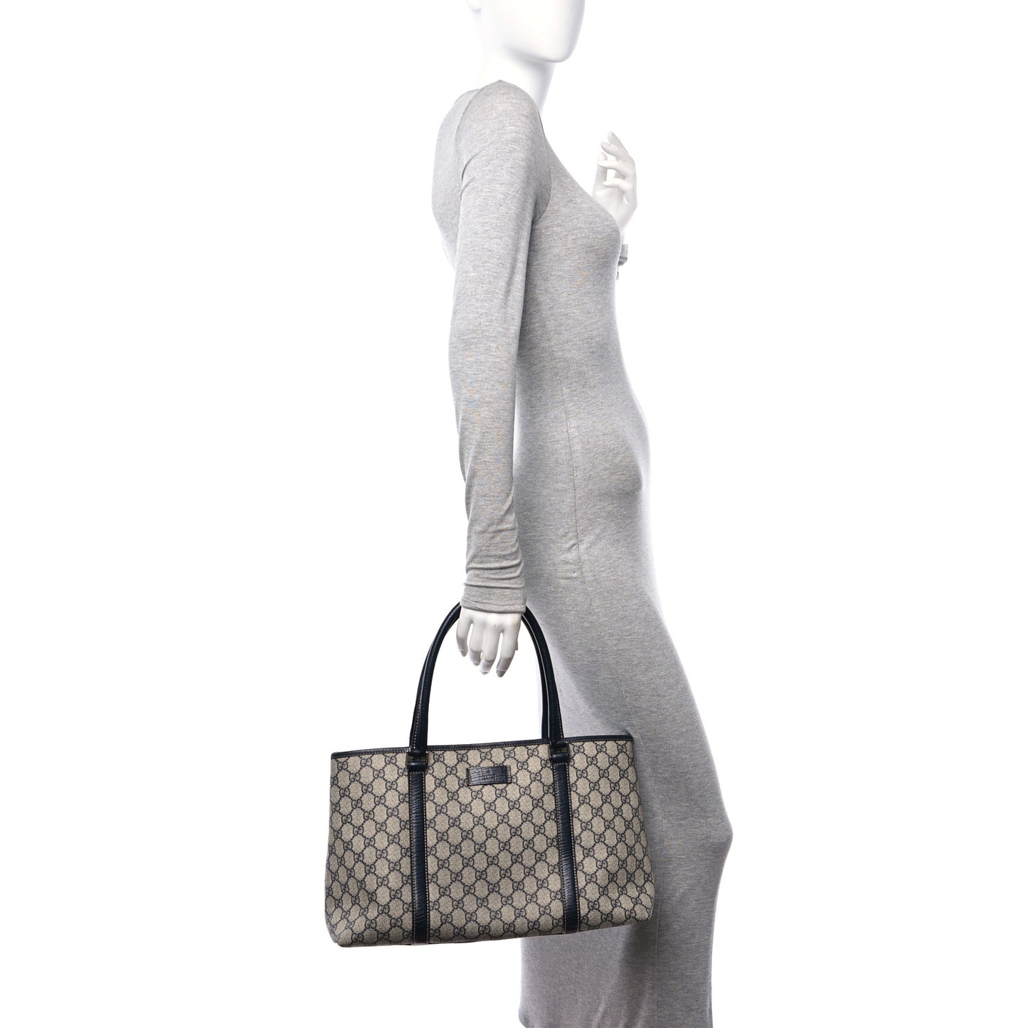 GG Plus Monogram Medium Joy Tote Navy