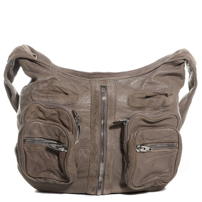 Alexander Wang Washed Lambskin Suede Donna Hobo Ash 1 of 8
