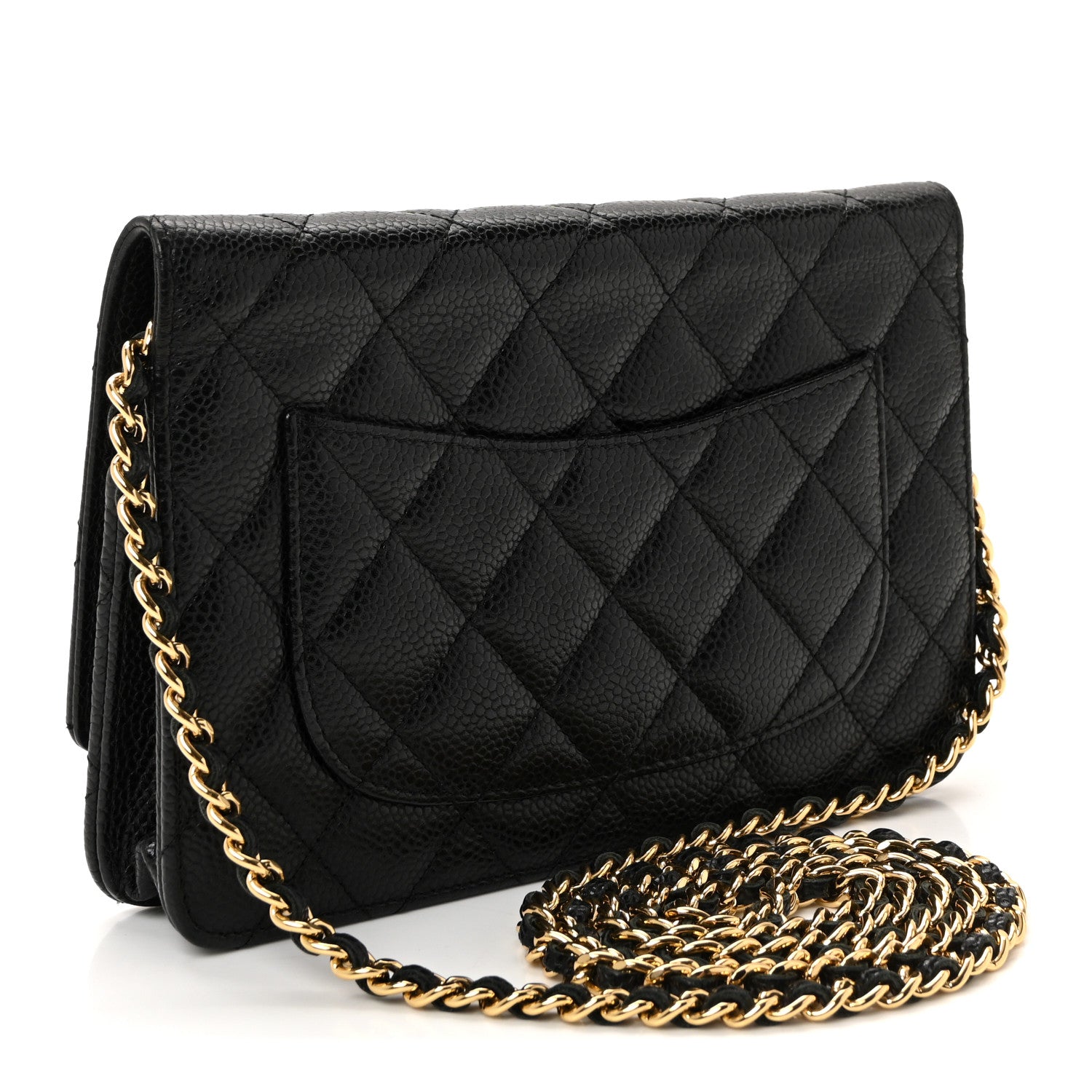 Chanel Caviar Quilted Wallet on Chain WOC Black 5 of 21