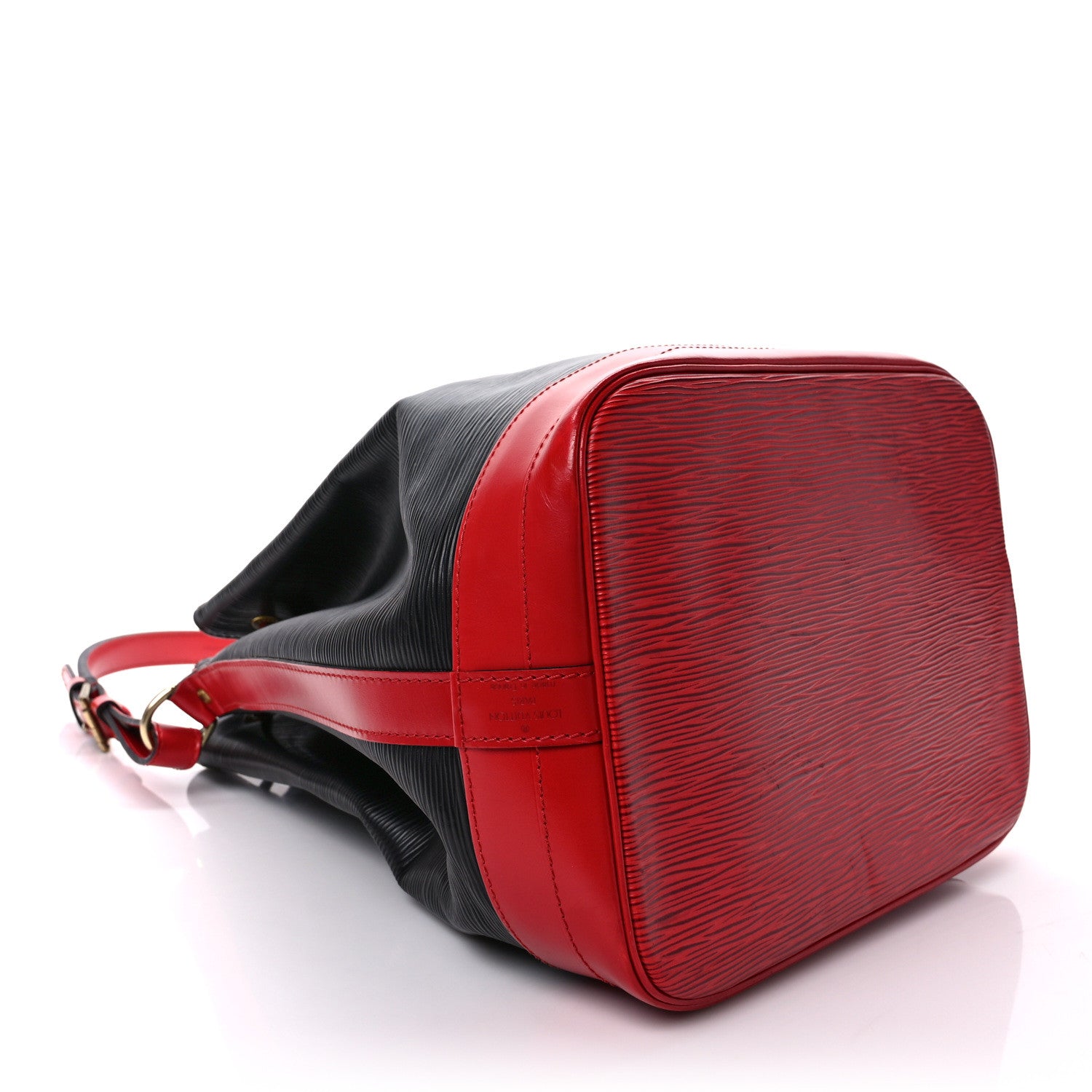 Louis Vuitton Epi Bi-Color Noe Castillan Red Black 4 of 10