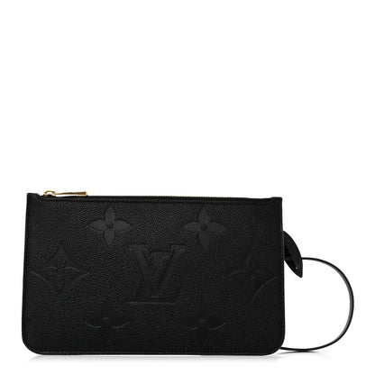 Louis Vuitton Empreinte Monogram Giant Neverfull MM Pochette Black 1 of 7